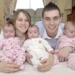 일<b>란성</b> 세쌍둥이 탄생! 2억분의 1이라네요~