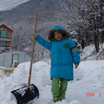 언제 <b>눈</b>을 다 치우나... <b>눈</b> 치우다가 중간에...