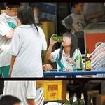 중국 여학생 <b>대낮</b>에 술마시고 엽기 행각 ...