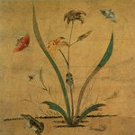 신사임당(申師任堂)의 초충도(草蟲圖) - 어<b>숭이</b>와 개구리