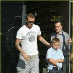 베컴, 아들 브루클린과 함께 in <b>la</b>