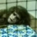 사람얼굴을 가진 돌연변이 괴이한 동물