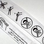 미국의 젓가락 사용 <b>설명서</b>