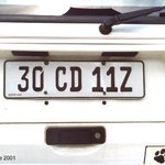 자동차 번호판 30 <b>cd</b> 11z