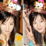 '미의 <b>화신</b>' 김희선, 생일파티 너구리 고깔모자 '깜찍'