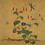 신사임당(申師任堂)의 초충도(草蟲圖) - 산차조기와 <b>사마귀</b>