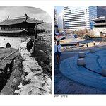 100년.<b>전과</b> 후-서울 남대문 풍경-