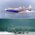 러시아의 산불 진압용 소방항공기 '<b>be</b>-200'