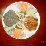 모듬<b>버섯</b> 해산물 쟁반냉면(비빔냉면과 메밀소바 요리같이...)
