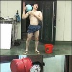 대빡이 이번엔 냉수<b>마찰</b> 약속