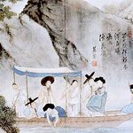 혜원(蕙園) <b>신윤복</b>(申潤福) - 주유청강(舟遊淸江)