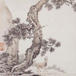 단원(檀園) <b>김홍도</b>(金弘道) - 송하유녹(松下幼鹿)