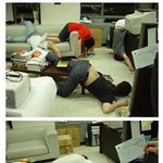 청년들의 <b>시체</b>놀이...