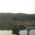 안동땜 월영교의 아름다운 <b>분수</b> 전경 -2