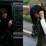 배두나, 김민준 촬영장에서,, <b>우스꽝</b>스런 안경쓰고