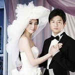 <b>박상민</b> 미모의 신부와 웨딩촬영