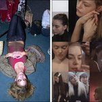 패션 <b>위크</b> 동안 피곤한 스케쥴에 지친 모델들