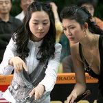 섹시한 <b>복장</b>의 세계적인 당구스타 자넷 리~