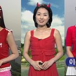 <b>kbs</b> 박시준 등 기상캐스터 응원복장