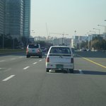 고속도로를 달리고 있는 <b>티코</b>