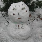 올겨울 마지막 눈사람