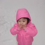 차가운 <b>눈밭</b>위에서..