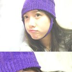 보라색 털모자 구혜선 <b>앙증</b>~