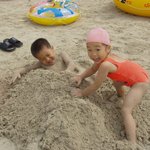 제주도 협재<b>해수</b>욕장에서..