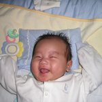 너무나 활짝 웃는 2개월된 아들 <b>제훈</b>이