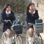 일본 여고생들의 등,<b>하교</b>길 풍경