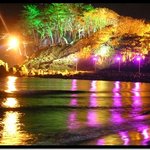 환상적인 진하<b>해수</b>욕장야경.