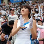 <b>두산</b>댄스녀 초미니 치어리더 응원 유니폼 모습 김해연양