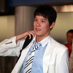 베이징 <b>입성</b>한 박태환의 수줍은 미소~