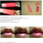 이지함 화장품 신제품 립 <b>플럼</b>핑 글로즈 발색샷이예요.