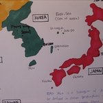 외국학교 - 세계사 과제로 <b>제출</b>한 동아시아지도