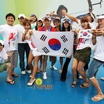 베이징에 가서 올림픽을 응원하는 연예인<b>응원단</b>!!