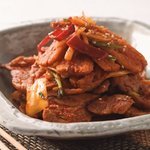 <b>더덕</b> 목삼겹 철판볶음 만들기~