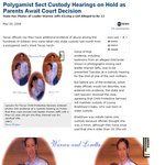 일부다처 종교 지도자의 12세 신부,뭐니!