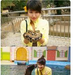 동물원 간 <b>박민지</b>, 머리에 꽃꽂고 뱀과 함께ㅋㅋ