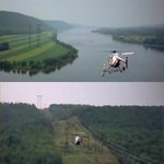 헬기타고 고압선에 안전(?)하게 <b>착륙</b>?