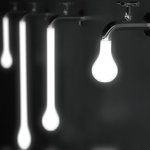 뚝뚝 떨어질것 같은 물방울 <b>전등</b>