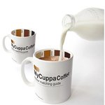 커피와 우유 <b>최상</b>의 조합! 이젠 머그컵이 알려준다!