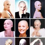 [대머리 미인] 헐리웃 미녀스타들이 <b>삭발</b> 한다면? 어울리는 사람은?