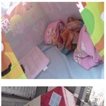 동방신기를 보기위해 집을 짓고 기다려요..