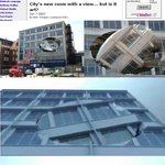 뚫린 벽 빙빙 돌아가는 건물