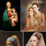 <b>명화</b> 속 할리우드 스타들 "르네상스로 돌아갈래!"