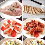 토마토 닭가슴살 피자와..신선한 과일 <b>주스</b>