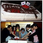 <<b>화려</b>한 휴가> 518만명 돌파 기념파티 김상경,이요원