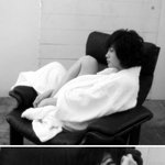 김혜수씨, 최근 목욕가운 <b>차림</b>의 화보촬영 현장