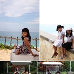 <b>발리</b>에서 핑크색 수영복을 입은 다빈이! 귀여워